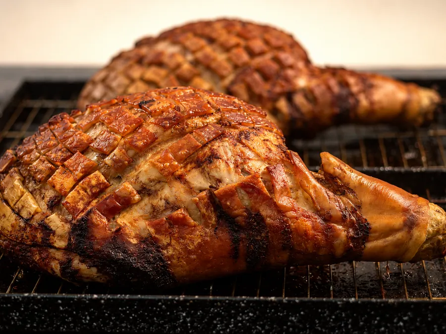 pernil de cerdo para 35 invitados, entrega a domicilio